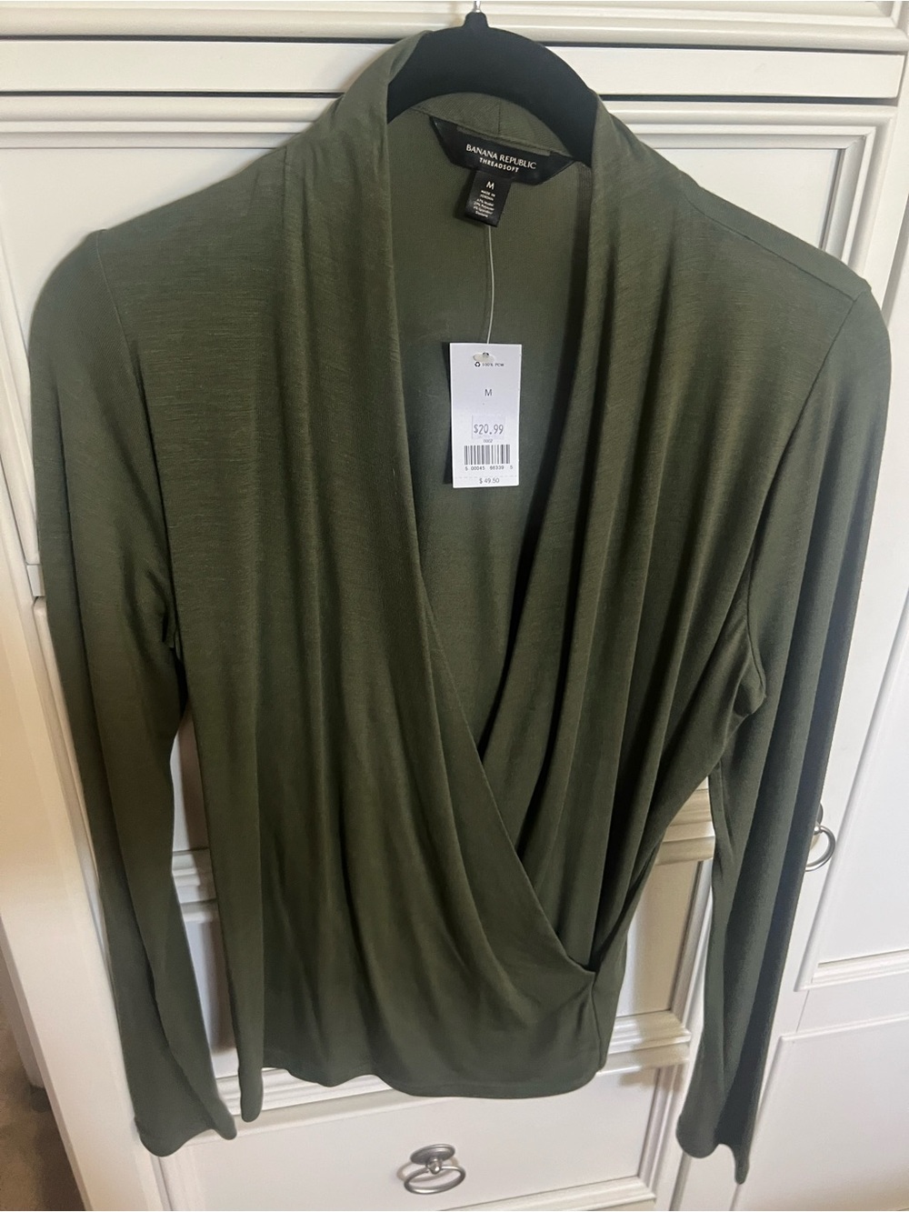 Banana Republic Olive Green Threadsoft Top
